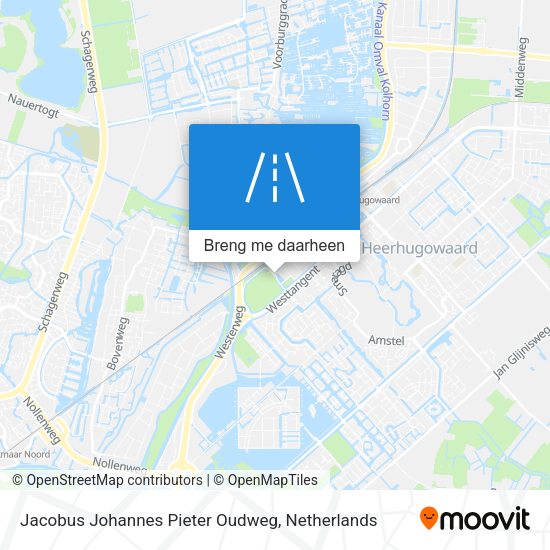 Jacobus Johannes Pieter Oudweg kaart