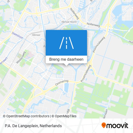 P.A. De Langeplein kaart