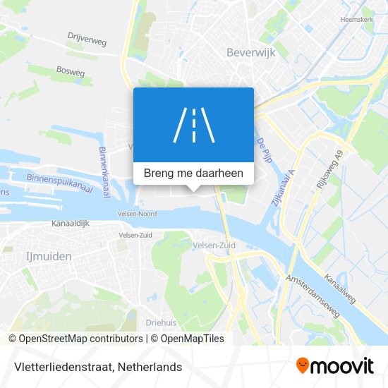 Vletterliedenstraat kaart