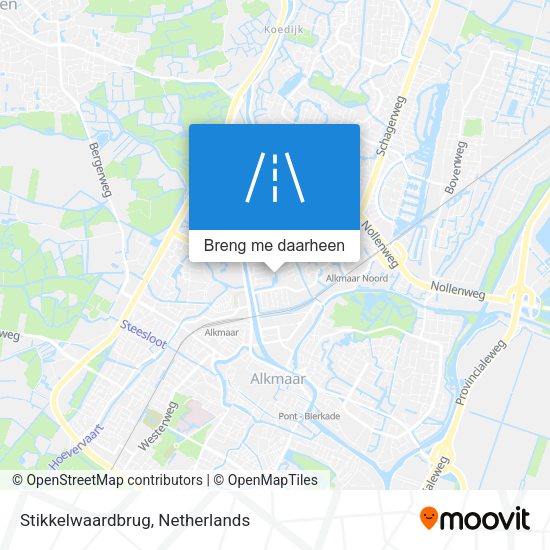 Stikkelwaardbrug kaart