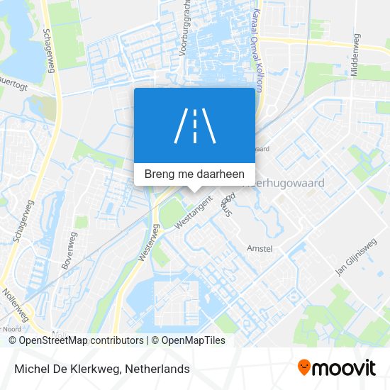 Michel De Klerkweg kaart