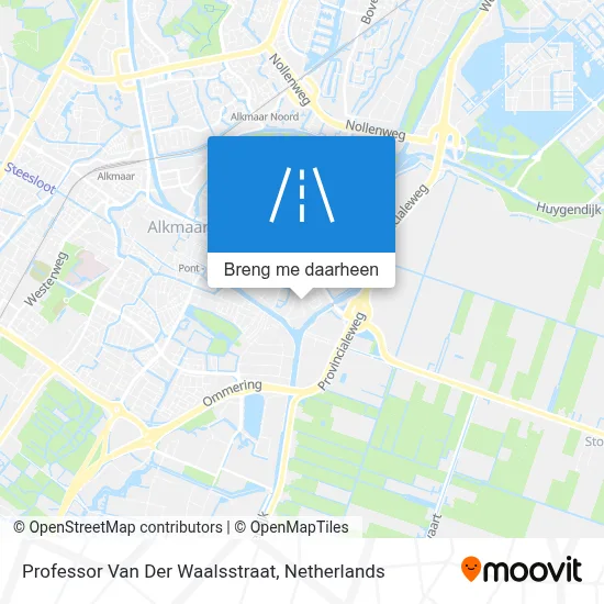 Professor Van Der Waalsstraat kaart