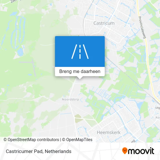 Castricumer Pad kaart