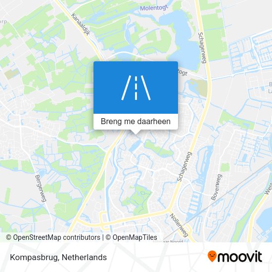 Kompasbrug kaart