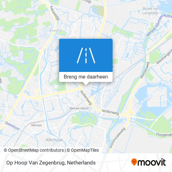 Op Hoop Van Zegenbrug kaart