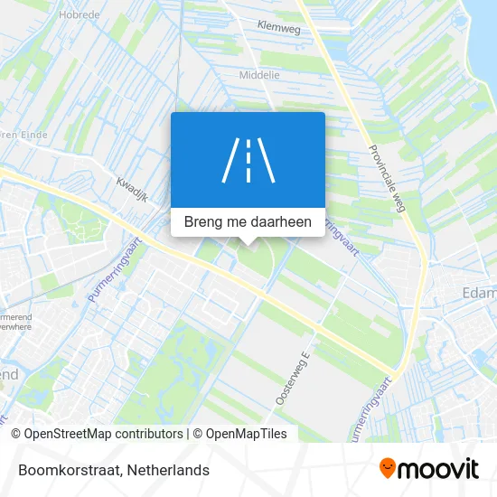 Boomkorstraat kaart