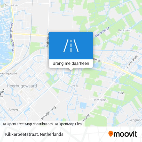 Kikkerbeetstraat kaart