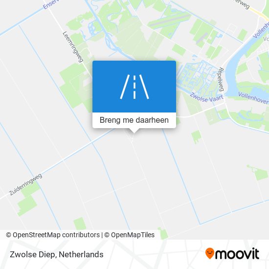 Zwolse Diep kaart