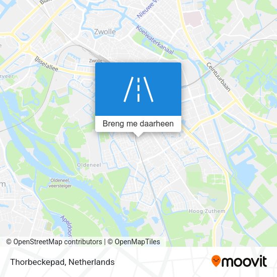 Thorbeckepad kaart