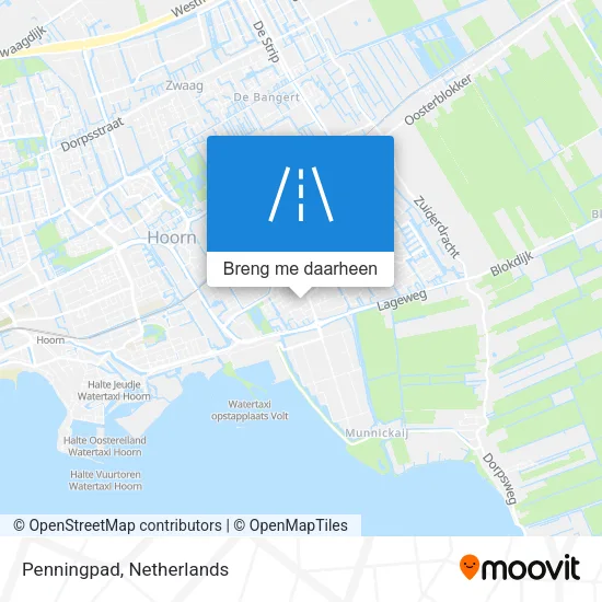 Penningpad kaart