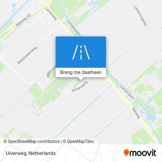 Uiverweg kaart