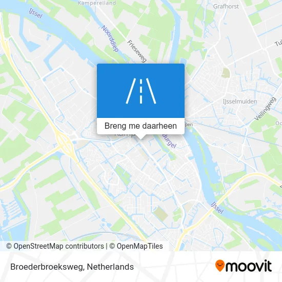 Broederbroeksweg kaart