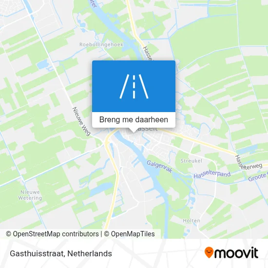 Gasthuisstraat kaart