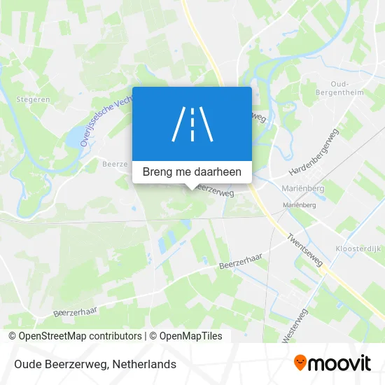 Oude Beerzerweg kaart