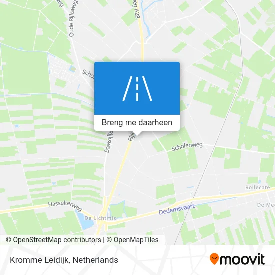 Kromme Leidijk kaart
