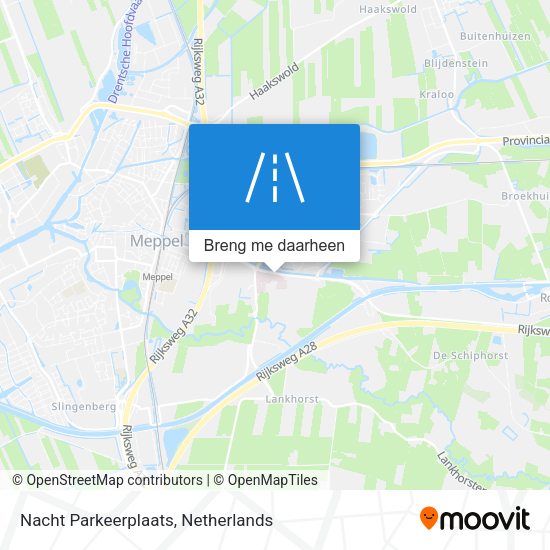 Nacht Parkeerplaats kaart