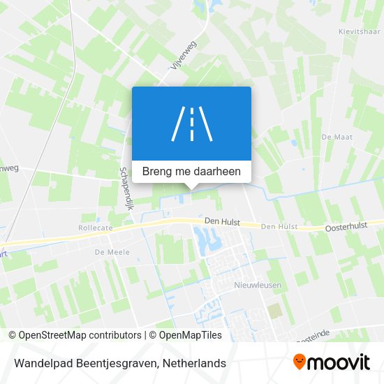 Wandelpad Beentjesgraven kaart