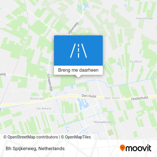 Bh Spijkerweg kaart