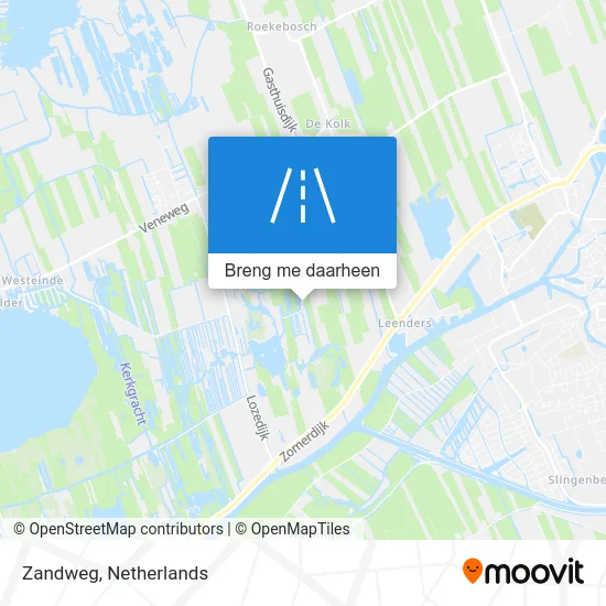 Zandweg kaart