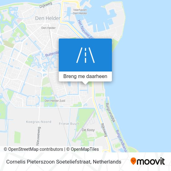 Cornelis Pieterszoon Soeteliefstraat kaart