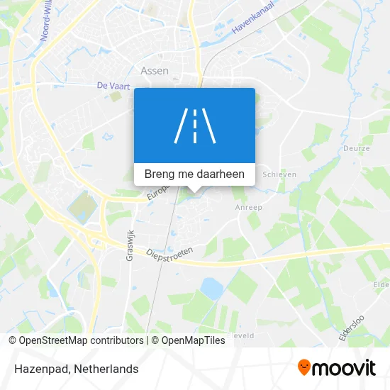 Hazenpad kaart