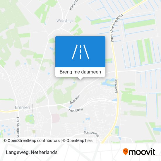 Langeweg kaart