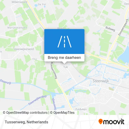 Tussenweg kaart