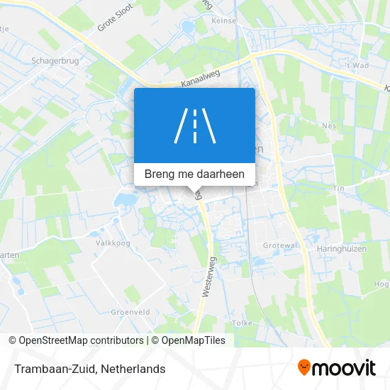 Trambaan-Zuid kaart