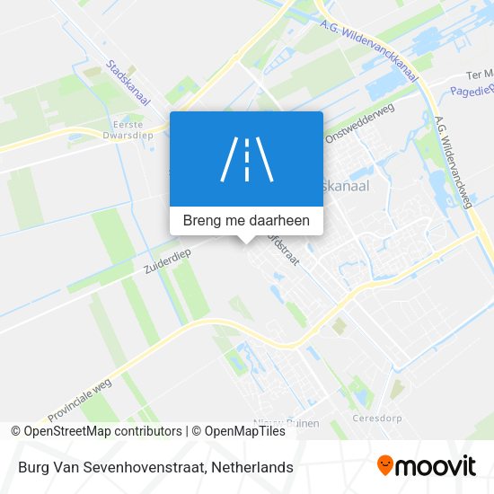 Burg Van Sevenhovenstraat kaart