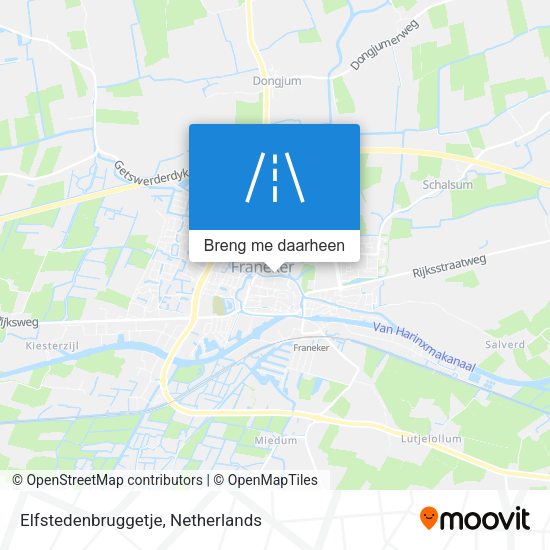 Elfstedenbruggetje kaart