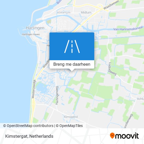 Kimstergat kaart