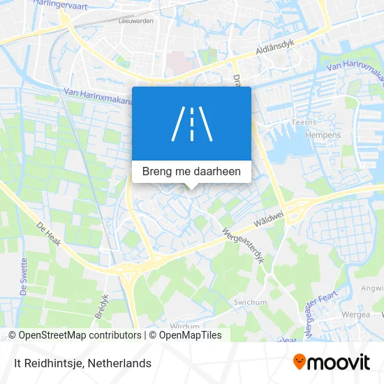 It Reidhintsje kaart