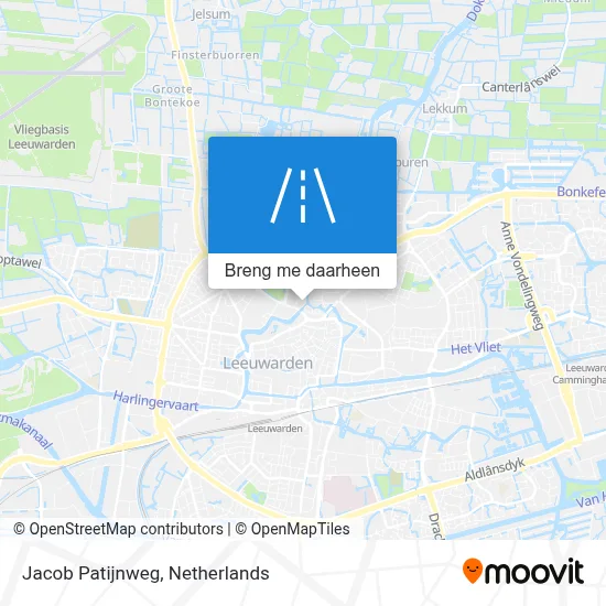 Jacob Patijnweg kaart