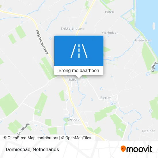 Domiespad kaart