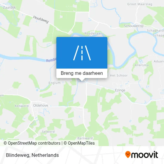 Blindeweg kaart