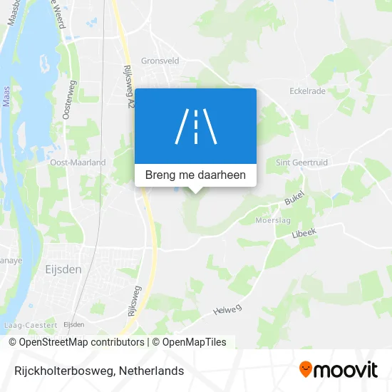 Rijckholterbosweg kaart