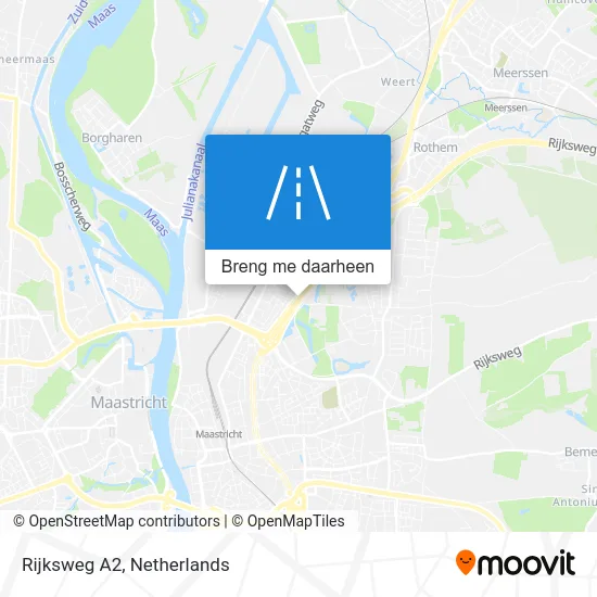 Rijksweg A2 kaart