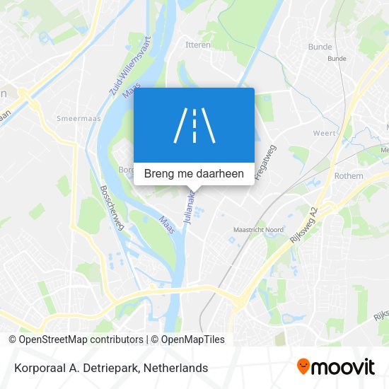 Korporaal A. Detriepark kaart