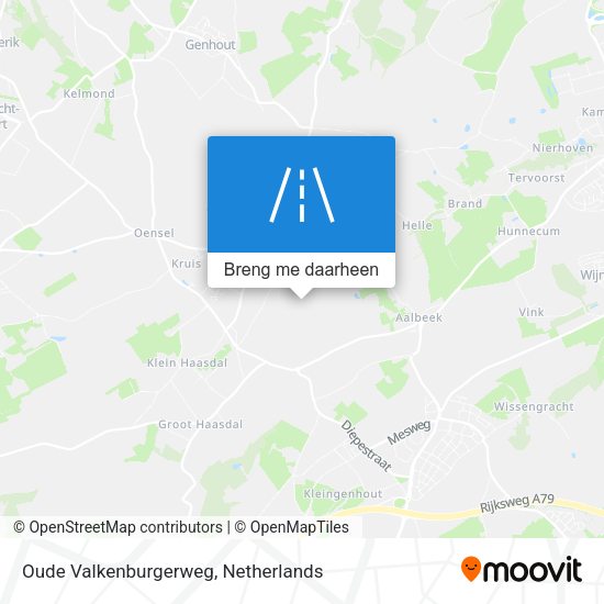 Oude Valkenburgerweg kaart