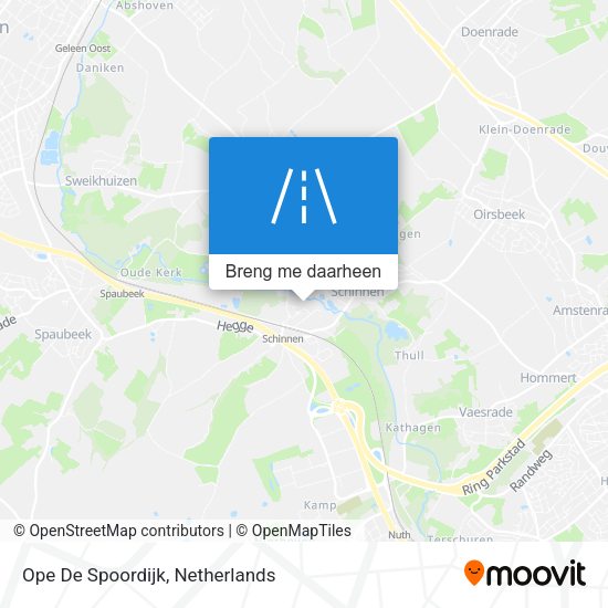 Ope De Spoordijk kaart