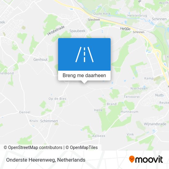 Onderste Heerenweg kaart