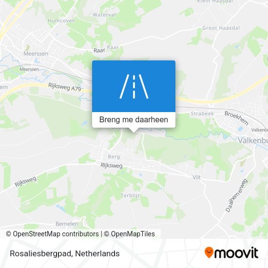 Rosaliesbergpad kaart