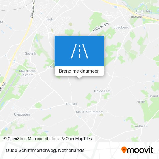 Oude Schimmerterweg kaart