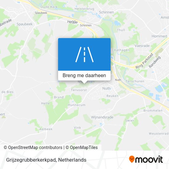 Grijzegrubberkerkpad kaart