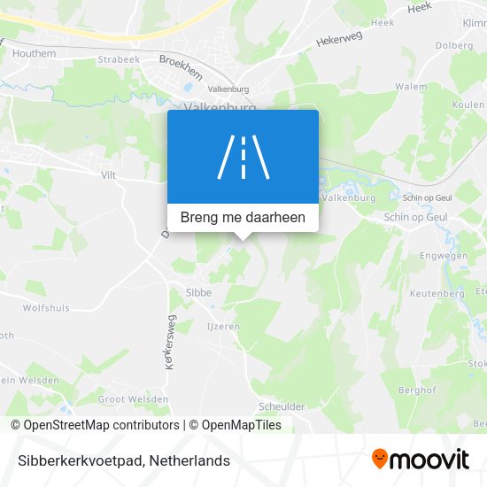 Sibberkerkvoetpad kaart