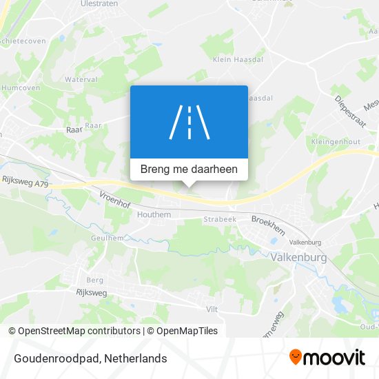 Goudenroodpad kaart