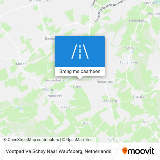 Voetpad Va Schey Naar Waufsberg kaart