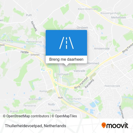 Thullerheidevoetpad kaart