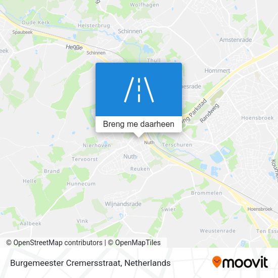 Burgemeester Cremersstraat kaart