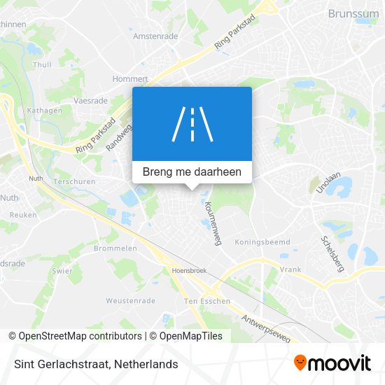 Sint Gerlachstraat kaart